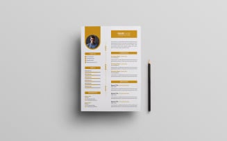 Resume or cv Template Design