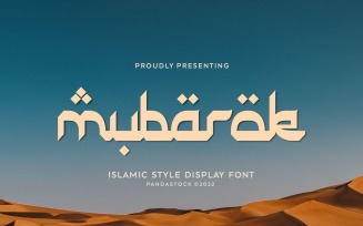 Mubarak Arabic Display Font Style