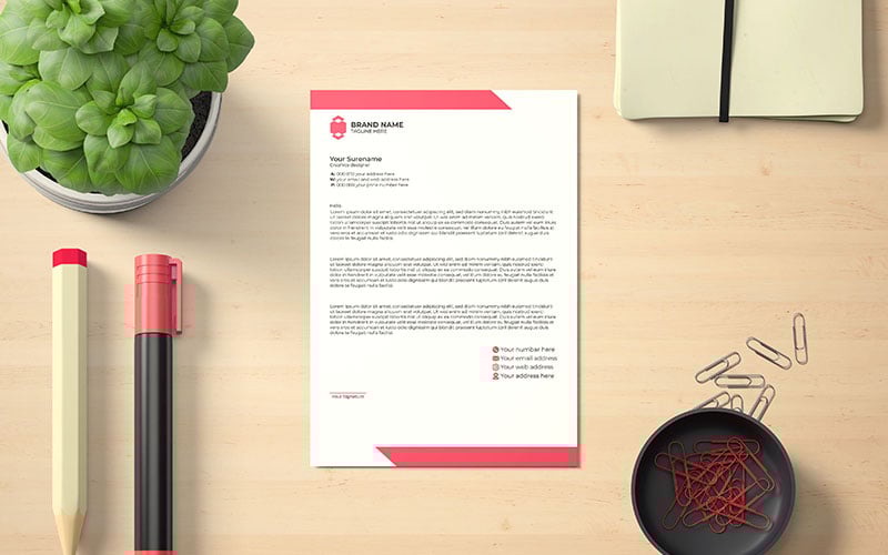 Premium Creative business letterhead design Corporate Identity