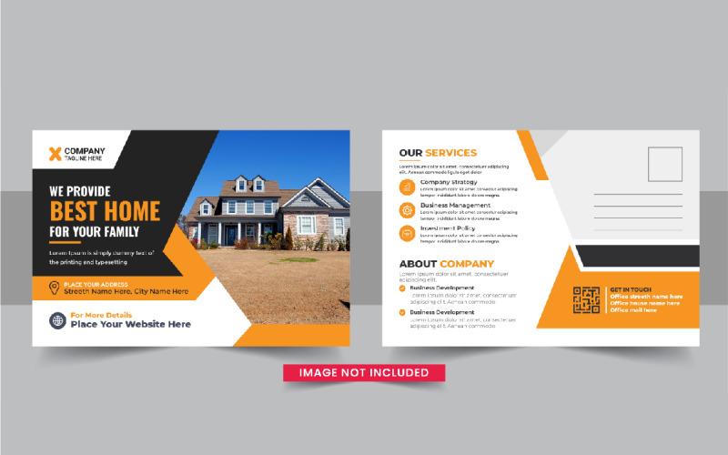 Real Estate Postcard or Home sale eddm postcard template Corporate Identity