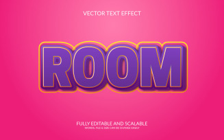 Room Editable Vector Eps Text Effect