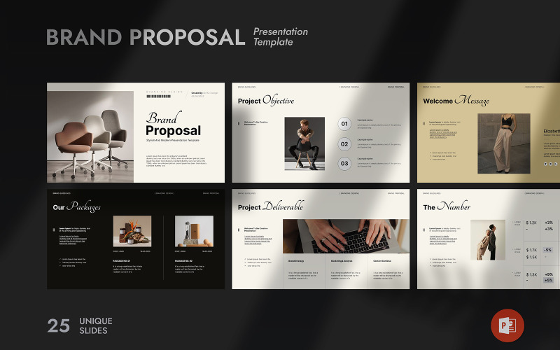 The Brand Proposal Presentation PowerPoint Template