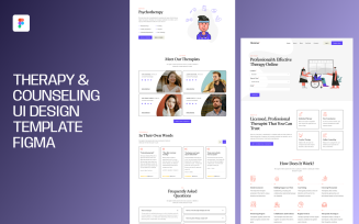 Therapy & Counseling UI Design Template Figma