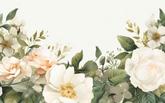 Watercolor Floral Background 460
