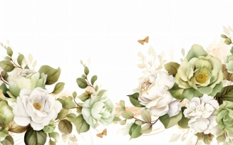 Watercolor Floral Background 479