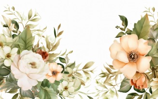 Watercolor Floral Background 482
