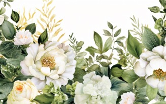 Watercolor Floral Background 496