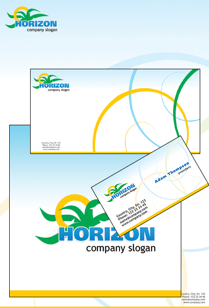 Travel Agency Corporate Identity Template Vector Corporate Identity preview