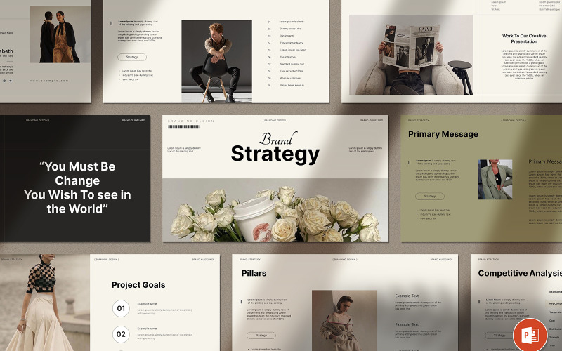Brand Strategy Powerpoint Template PowerPoint Template