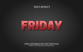 Black Friday Editable Vector Eps Text Effect Design Template