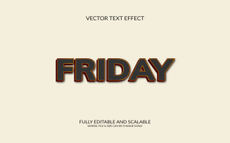 Black Friday Editable Vector Text Effect Design Template