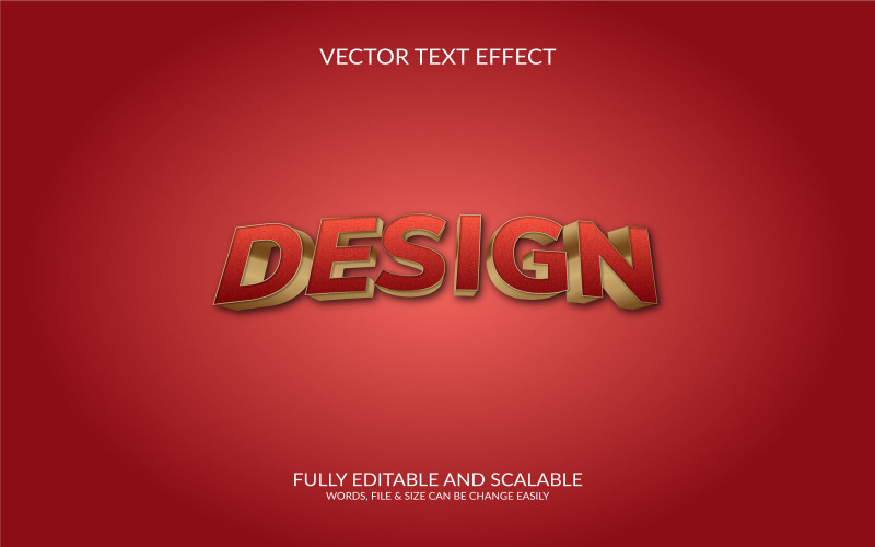 Design Editable Vector Eps Text Effect Illustration