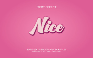Nice Editable Vector Text Effect Design