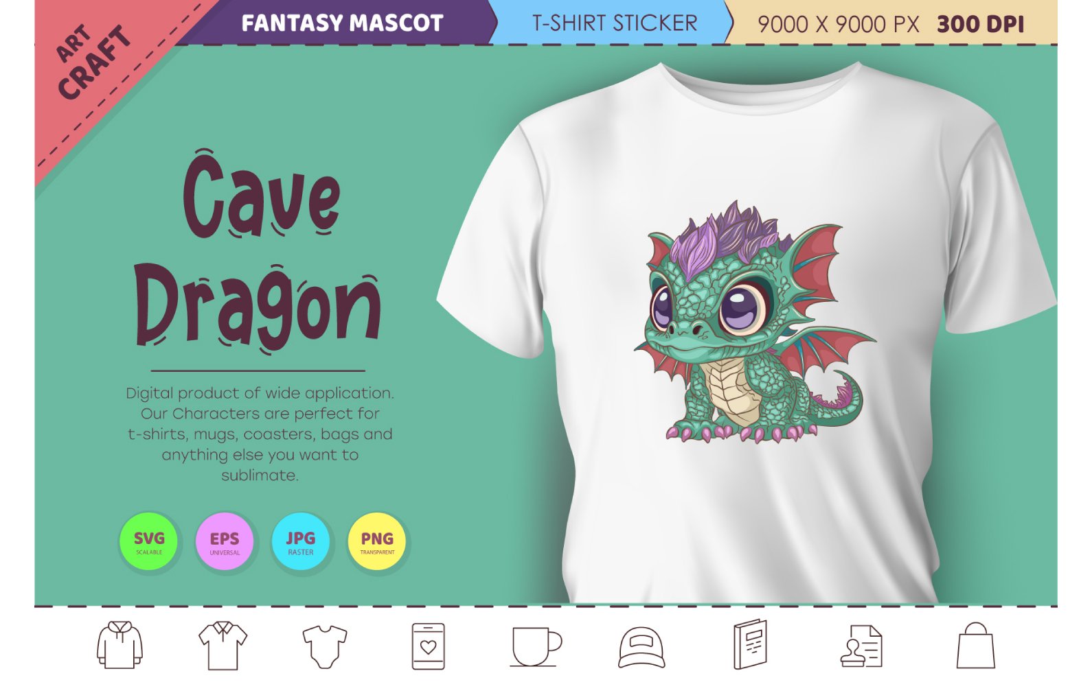 Kit Graphique #364234 Dessin-anim Dragon Web Design - Logo template Preview