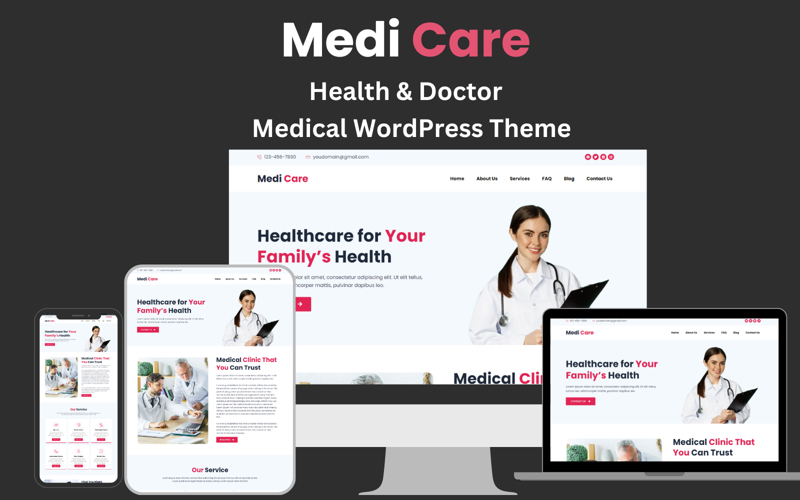 Medi_Care Health & Doctor Medical WordPress  Themes 364295