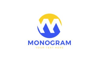 Branding M Logo presentation, modern logo, logo symbol, logo design