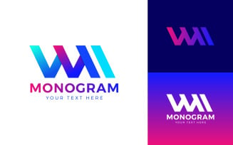 Branding W Logo presentation, modern logo, logo symbol
