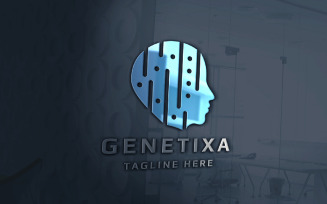 Human Genetic Pro Branding Logo