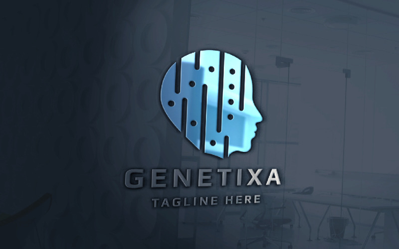 Human Genetic Pro Branding Logo Logo Template