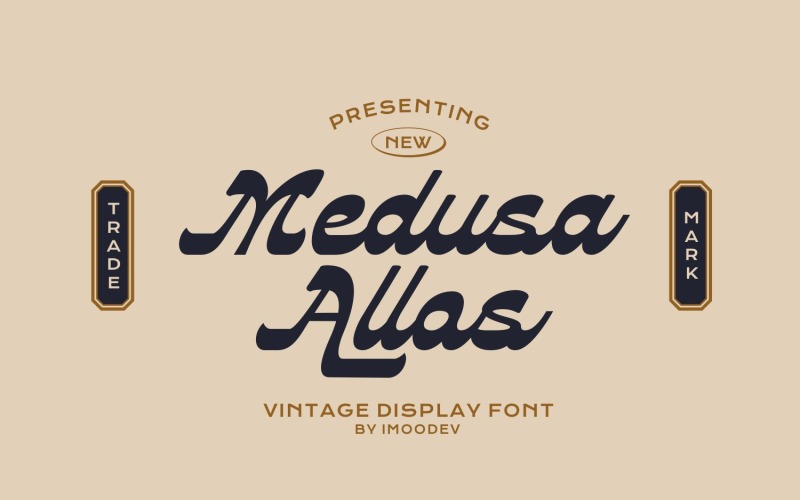 Medusa Allos Vintage Font Style