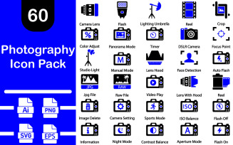 Photography Icon Pack template