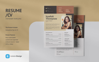 Resume / CV PSD Design Templates Vol 200