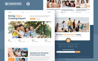 WeHope - Non-Profit Charity Landing Page