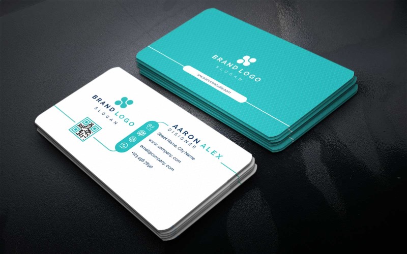 Graphic Designer Business Card Template Corporate Identity