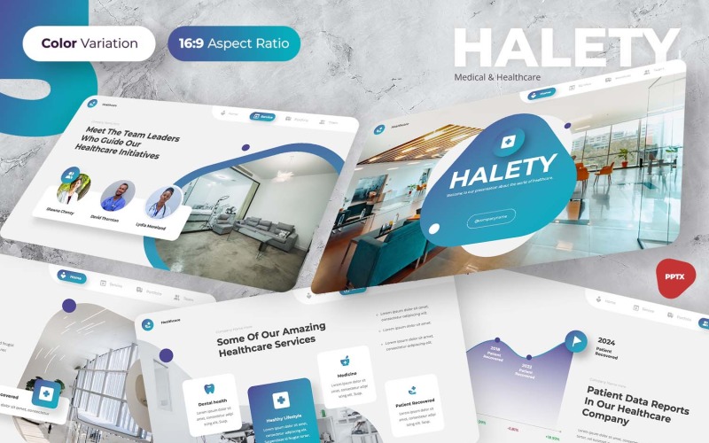 Halety - Medical & Healthcare PowerPoint PowerPoint Template