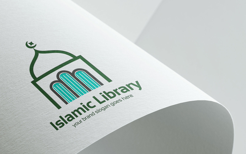 Islamic Library Logo Template