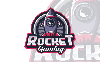 Rocket Meteorite Logo Template