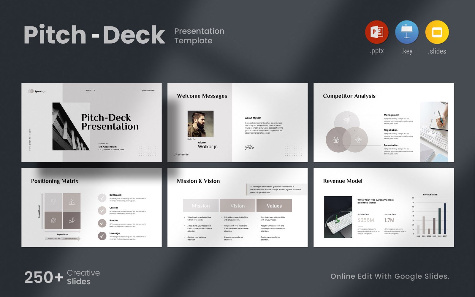 Template #364424 Pitch Deck Webdesign Template - Logo template Preview