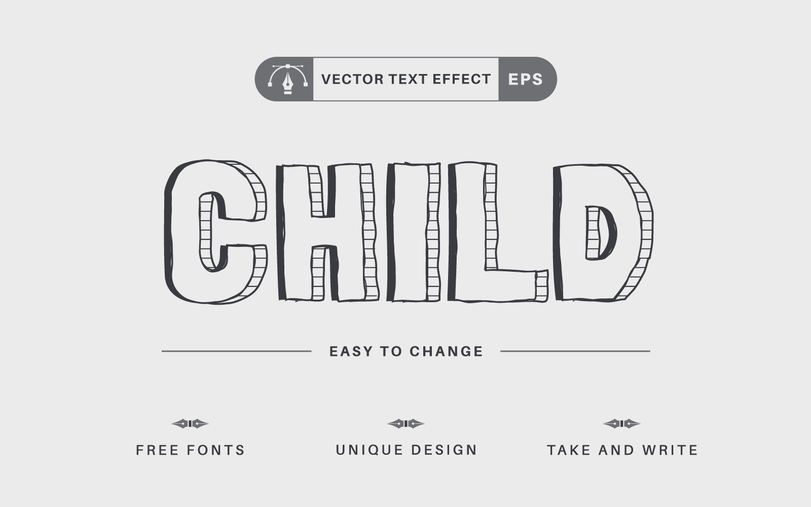 Template #364433 Effect Font Webdesign Template - Logo template Preview