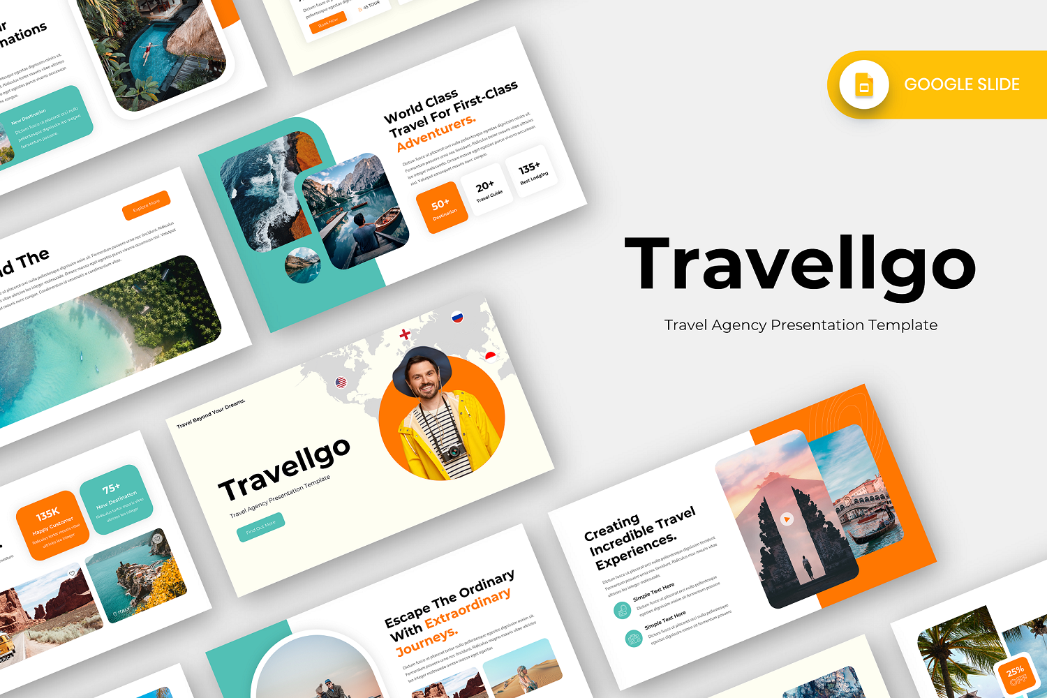 Travellgo - Travel Agency Google Slide Template