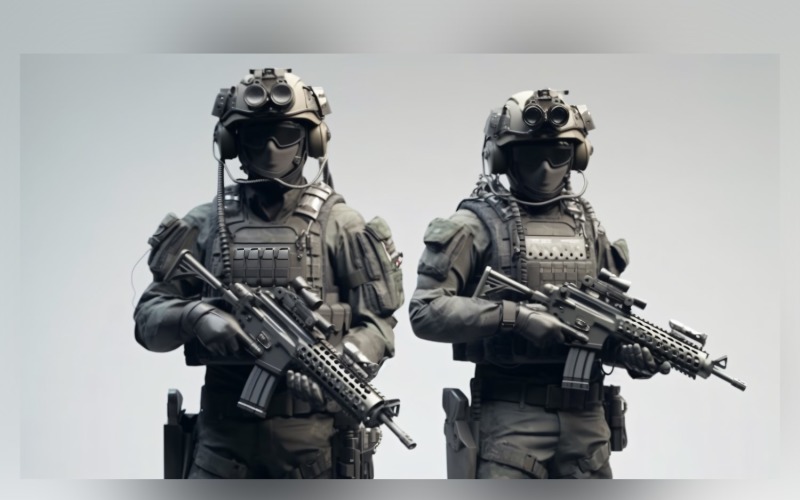 Armed Protect The Might of Military 10 Illustration