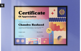 Creative Modern Gradient Certificate Template