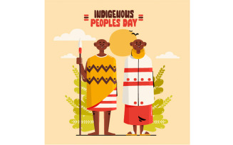 International Indigenous People Day Illustration