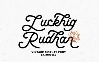Luckhig Rudhar Vintage Handwriting Font