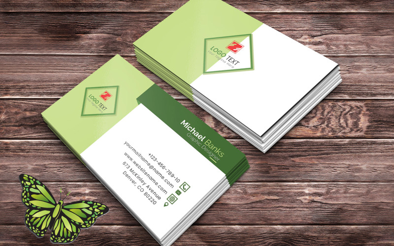 Business Card Templates - Corporate Canvas Cards Corporate Identity