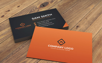Creative and modern abstract business card template design