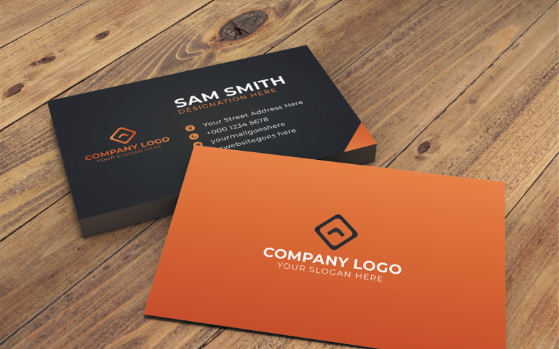 Creative and modern abstract business card template design Corporate Identity