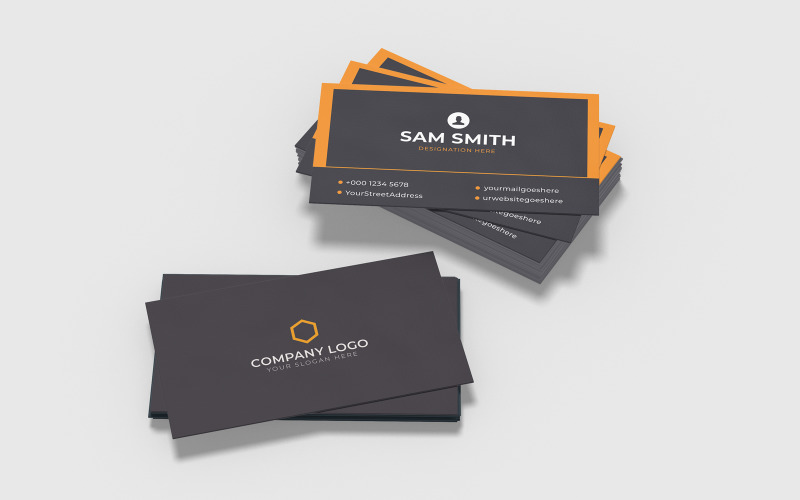 Creative modern and simple corporate business card template design Corporate Identity