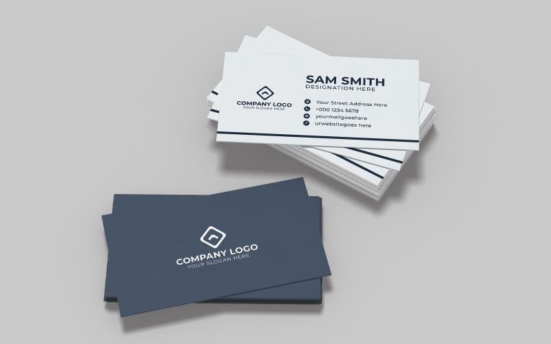 Double-Sided Creative Business Card Design Corporate Identity