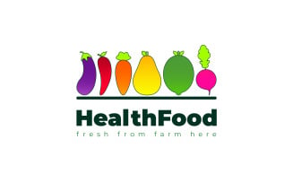 Free Health Food Logo Template