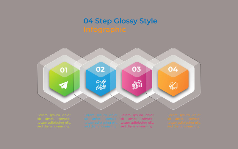Glossy style infographic element template design Infographic Element