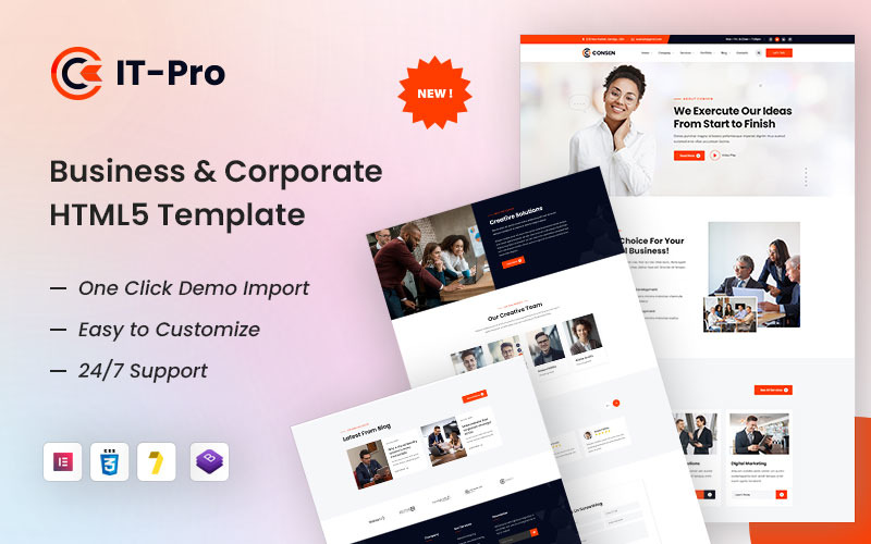 IT-PRO – Business And Corporate HTML5 Template Website Template