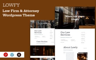 Lowfy - Law Firm & Attorney Wordpress Theme