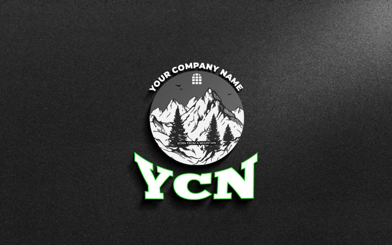 Mountain logo design template-mountain logos Logo Template