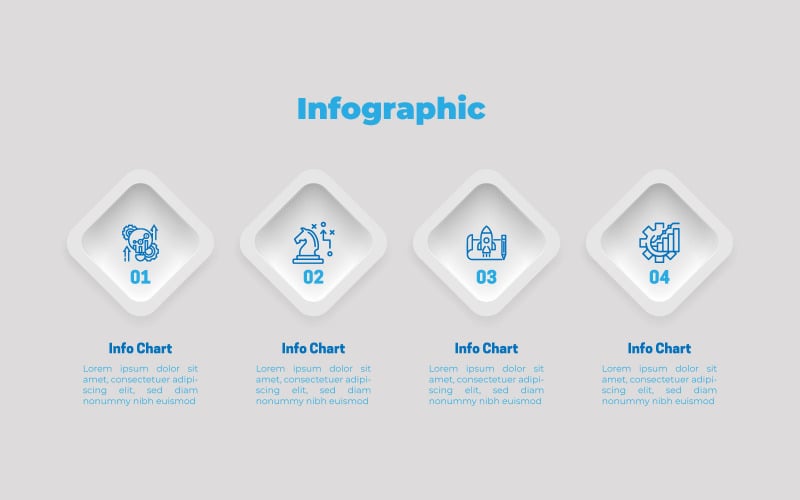 Vector eps infographic element template workflow Infographic Element