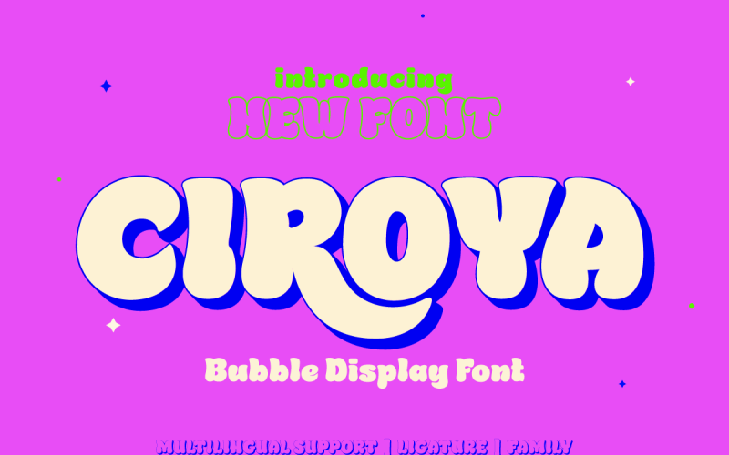 Ciroya - a typeface universe full of passion and fun Font